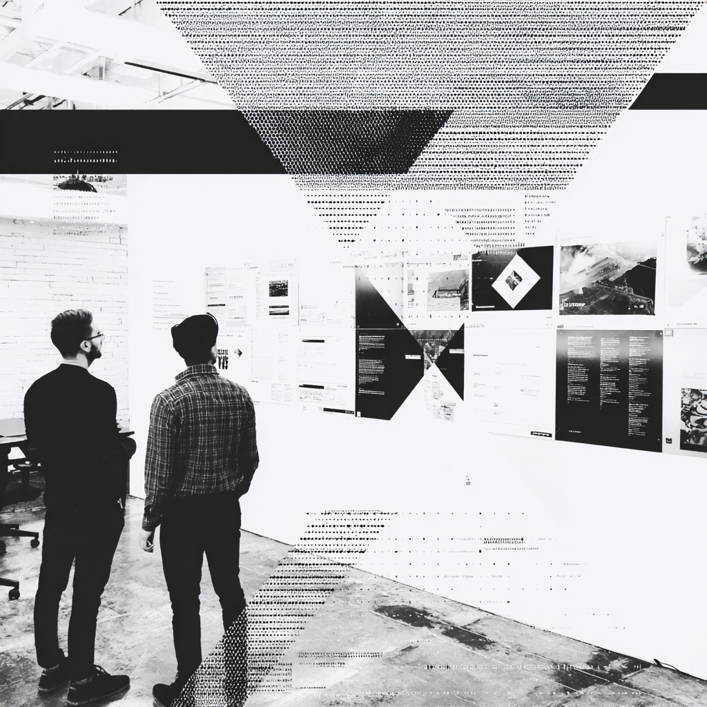 Tech entrepreneurs strategizing and planning systems